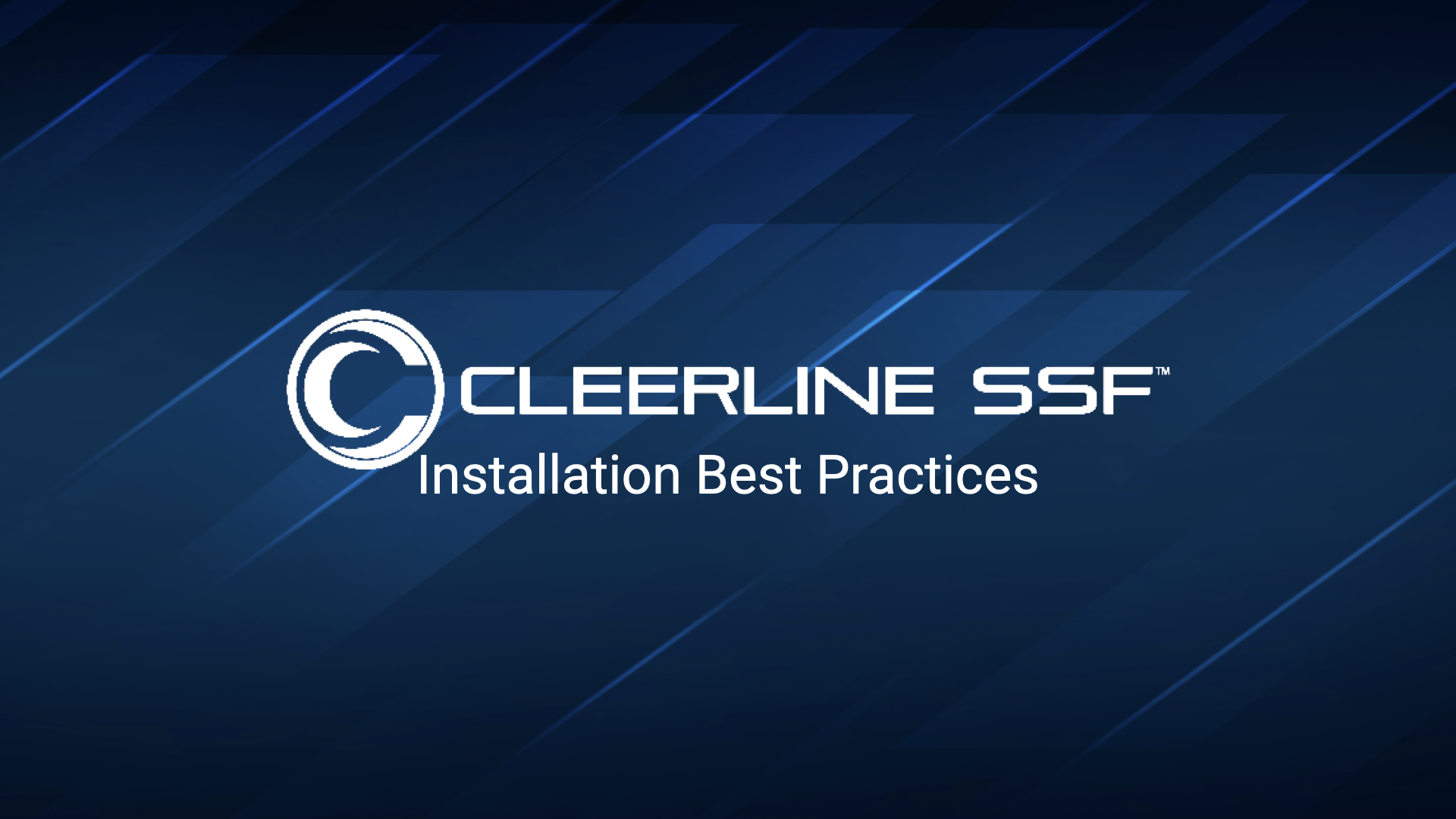 Installation Best Practices